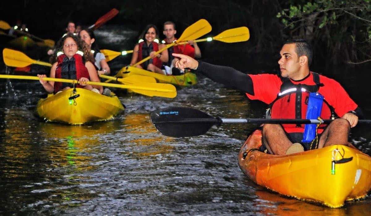 Kayaking on the river